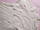 米度丽孕妇上衣夏装孕妇t恤夏季中长款短袖T恤宽松韩版打底衫 哺乳款-米白色 XL码 实拍图