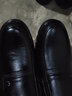 戈耐头层牛皮中老年人正装皮鞋男士商务休闲鞋男真皮乐福老人鞋爸爸鞋 黑色 头层牛皮 套脚 春秋季四季 43 码 (265mm) 实拍图