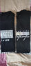 欧郎格【棉2件装】短袖t恤男韩版潮流宽松夏天休闲半袖上衣服纯棉短袖男 纯棉套餐6：彩色字母黑+SKL黑 5XL \195-210斤 实拍图