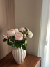 Harbor House 三杈英国仿真玫瑰花 仿真花绢花美式风格客厅装饰品[单支装] 白色-103137 实拍图