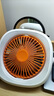 派凡 小吊扇自动摇头宿舍床上小风扇usb充电学生户外露营蚊帐挂式夜灯野餐帐篷无线风扇办公室桌面卧室 橙【自动摇头+夜灯+挂钩+3米线】 4000mAh 实拍图