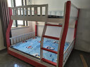席歌子【免费包安装】胡桃款儿童上下床实木高低床双层床上下铺床子母床 双梯款【送5CM环保床垫*2】 上铺宽1.3米下铺宽1.5米 实拍图