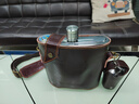 斯涅克高档酒壶316不锈钢钛钢纯钛随身真皮牛皮便携式户外装白酒 2斤316不锈钢+真皮壶套 1000ml 实拍图