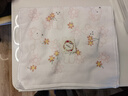 金号纯棉割绒儿童毛巾3条装 婴儿宝宝洗脸小毛巾小兔摘花面巾 T1035红色 3条 实拍图
