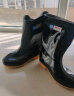 回力雨鞋男士款时尚雨靴户外防水不易滑耐磨HL8075中筒黑色45码 实拍图