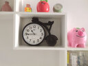 康巴丝（Compas）钟表摆件家用个性创意客厅座钟台式时钟桌面座式摆钟卧室静音台钟 黑色 实拍图