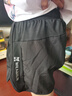 艾伦伯顿（Alen Botun）马拉松跑步运动短裤女子夏季大码宽松防尴尬晨跑训练速干健身裤  带内衬-黑色 M 实拍图