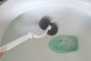 妙洁 抗菌马桶刷双球型刷子S型厕所卫生间马桶清洁刷套装 颜色随机 实拍图