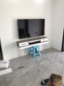 完美木匠 实木壁挂电视柜简约现代悬挂墙上机顶盒置物小户型卧室客厅悬空 灰色白门1.4米电视柜 实拍图