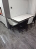 家哲理家具意式极简德利丰岩板餐桌椅组合岛台餐桌家用小户型长方形饭桌办公 德利丰岩板+铝合金140*80单餐桌 实拍图