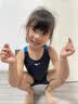 美津浓（MIZUNO）儿童游泳衣女专业竞速训练学生连体五分长裤速干泳装A1404黑130 实拍图
