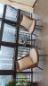 紫叶阳台休闲桌椅阳台桌椅藤椅三件套组合茶桌小茶几现代简约沙发椅 2编藤椅+1茶几【胡桃色】配坐垫 晒单实拍图