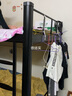 建耀铁艺床双层上下铺员工宿舍双层床校用寝室带护栏床架钢制床 黑色究极厚120*200（送床板） 其他  2米 实拍图