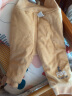 童泰秋冬季婴儿衣服5个月-2岁宝宝长裤高腰护肚夹棉裤子 黄色 73cm 晒单实拍图