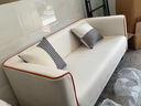 华莱德简约现代科技布艺沙发小户型客厅双人出租房卧室公寓三人简易网红 洣白色 大双人座 实拍图