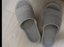 果洛菲（GUOLUOFEI）日式棉麻拖鞋春秋居家室内木地板情侣亚麻拖鞋男四季 咖啡 36-37 实拍图