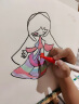 晨光(M&G)文具12色六角杆水彩笔 儿童可水洗大容量幼儿园创作画笔 PP盒装涂鸦画笔 12支/筒 礼物出游DIY手工 实拍图