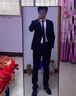 逐梦颜男士西装休闲韩版小西服春秋外套潮流痞帅气正装青年男士西服上衣 黑色【上衣】 2XL【145-160斤可穿】 实拍图