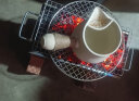 尚烤佳（Suncojia）不锈钢圆形烧烤网 围炉煮茶烤网 网格片 烧烤烤肉篦子 25cm 实拍图