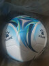 卡尔美（KELME）热粘合足球5号PU高端耐磨成人学生通用训练比赛专用球 5号/标准 白荧光蓝 实拍图
