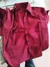 DGPZ 衬衫女商务休闲正装衬衣打底衫OL通勤工作服韩版女装上衣YLM806 酒红长 L （105-115）斤 实拍图