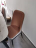 邦将 北欧轻奢餐椅休闲椅子家用简约化妆靠背现代酒店椅铁艺餐桌椅 金腿橘灰【2把起发】 实拍图