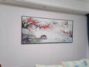 2025新款家和万事兴客厅装饰画沙发背景墙壁画字画山水画大气挂画 家和万事兴客厅挂画 油画布140*60CM+黑框 实拍图