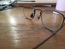 派丽蒙（PARIM）近视钛架眼镜女超轻椭圆形金丝近视框可配防蓝光ins风高级感镜架 备注型号色号+1.67防蓝光镜片 实拍图
