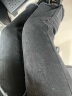 百图betu女装秋新款牛仔裤ins风高腰大长腿喇叭裤牛仔裤女2308T75 黑色 M 实拍图