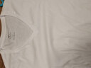 七匹狼t恤男士短袖100%纯棉圆领老头衫夏季半袖打底衫背心运动健身汗衫 100%纯棉V领3件白+白+灰 L (170/95 推荐体重110-130斤) 实拍图
