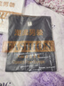 阿诺顿【纯棉四件】短袖t恤男士半截袖衫衣服男装夏季圆领宽松青年大码 格灰+K蓝+S黑+R白 S 建议80-100斤 实拍图