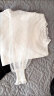 立领针织衫女春装2024春秋季新款韩版洋气内搭小衫蕾丝打底衫上衣 白色 XL 晒单实拍图