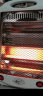 骆驼（CAMEL） 小太阳取暖器家用烤火炉电热风电暖器大型电热扇加热器 办公室电暖气宿舍小金刚省电 600W【尊享版】钻石白+跌倒开关丨1.5米 实拍图