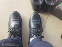 GENAI休闲皮鞋男士真皮商务鞋子男鞋春夏季透气中老年爸爸鞋平底开车鞋 黑色 镂空 洞洞皮凉鞋 透气夏季 39 码 (245mm) 实拍图