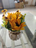 九千谷假花仿真黄色向日葵盆栽办公室假绿植客厅装饰品Life陶瓷花盆3490 实拍图