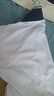 中小学生校服内搭短袖T恤夏季休闲高中生白色上衣polo衫高中班服 白色藏蓝领白边 175 实拍图
