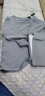 七匹狼秋衣秋裤男纯棉基础保暖内衣男秋冬全棉打底男士内衣套装软棉棉 圆领麻灰色套装(上衣+裤子) L (170) (建议(110-130斤) 实拍图