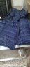 鸭鸭（YAYA）反季冬装羽绒马甲男女轻薄款修身短款保暖运动休闲冬季外套KXM 藏青色 M （男女款） 实拍图