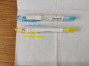uni三菱双头荧光笔PUS103T记号笔手账划重点标记笔学生propus学习文具彩笔可视窗透视萤光笔 浅色系-蓝色8 实拍图