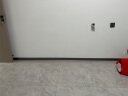德广（DOGO）铝合金卡扣踢脚线双层底座地脚线金属踢脚板地板墙角线免胶安装 珍珠黑60mm高/米价（不含底座） 实拍图