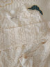 betu百图女装短袖T恤女潮ins气质泡泡袖圆领白色上衣春夏新款2102T13 米白 S（米白预售05/04发货） 实拍图