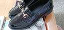 苏妃妃（sufeifei）单鞋女 春秋新品小皮鞋女夏季百搭休闲鞋职业黑色平底乐福亮皮鞋 黑色亮皮一字扣 41 实拍图