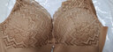 纤诗柔无钢圈内衣小胸聚拢加厚3cm上托调整型防下垂收副乳婴儿棉文胸 卡其色 34/75B 实拍图