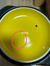 山背瓷业（SHANBEI CERAMICS） 砂锅电磁炉专用明火煲汤锅家用小号沙锅陶瓷煲养生炖汤 2升电磁炉明火通用（柠檬黄） 2L 实拍图