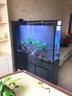江彩鱼缸客厅大型水族箱落地隔断墙家用办公室底过滤超白玻璃鱼缸定制 0.8米普高（80x30x145cm） 实拍图