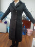 芭妃娅职业呢子外套过膝长款空姐大衣女毛呢工作服2019冬季加厚礼仪工装 黑色毛呢 L 实拍图