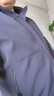 罗蒙（ROMON）防晒连帽夹克男春季新款可拆卸帽外套中青年商务休闲易打理夹克衫 3J010113蓝色 【牛奶丝款】 L (175) (建议120-140斤) 实拍图