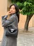 FION菲安妮女包手提包单肩包时尚百搭植糅软皮托特包斜挎包礼物 经典黑-中款 实拍图