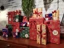 欧斯若 10张礼物包装纸 公司年会礼盒包装 新年元旦装饰 礼物红色礼品纸 圣诞树【绿色】10张/包 50*70cm 实拍图