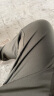 七匹狼【商场同款】男装休闲裤合身潮流时尚舒适针织运动长裤子男 001(黑色) XL 晒单实拍图